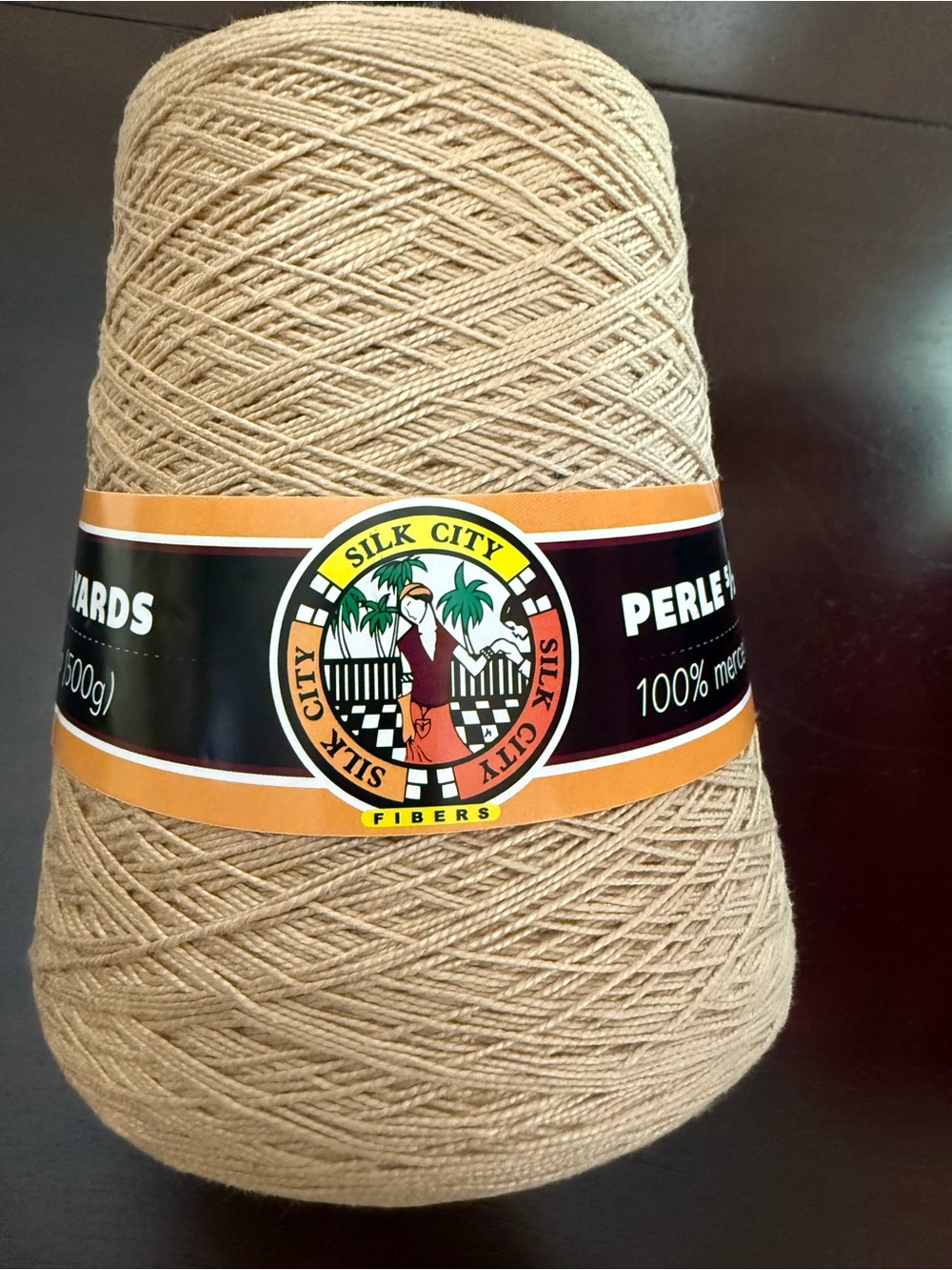 Silk City Perle 5/2 Cotton Thread - Soft Tan Color - Harvest - Picture 7 of 7